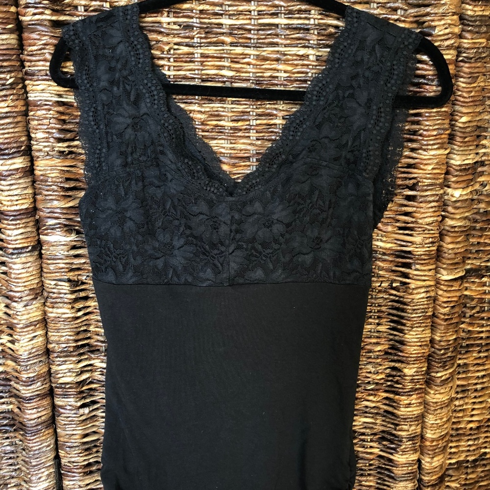 Black top with lace